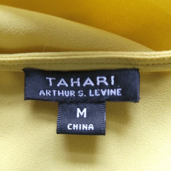 Tahari Camisole Shell Sleeveless Blouse Medium Career Shirt Top Ruched Back - Picture 6 of 7